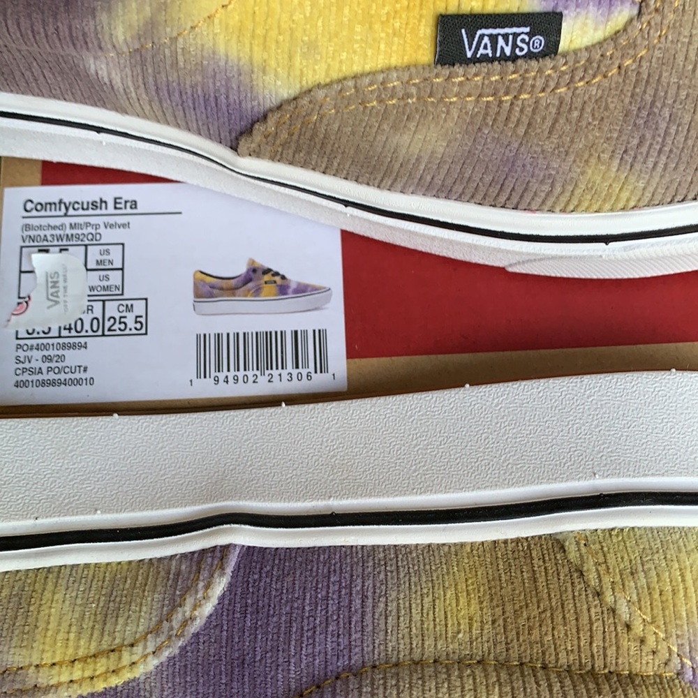VANS COMFYCUSH ERA BLOTCHED MULTI/PURPLE VELVET WM - Picture 12 of 12